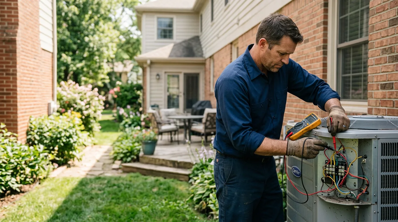 HVAC technician working near Keewatin, MN